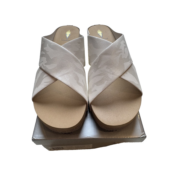 Volatile Shoes Womens Size 11 Ablette Sandals Platform Slip On Comfort Camo - Picture 2 of 10